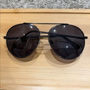 Black Aviator Sunglasses